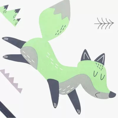 Akuku kūdikio seilinukas su užsegimu ir kišenėle, Fox, A0519      30x30 cm