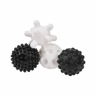 Akuku minkšti sensoriniai kamuoliukai, 4 vnt., Black/white A0469