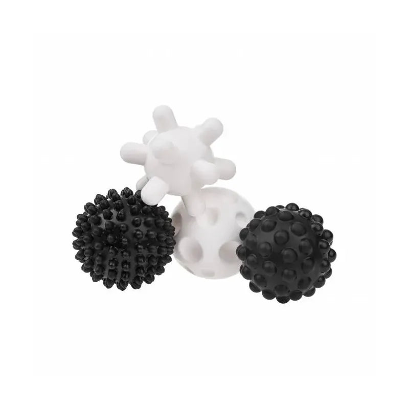 Akuku minkšti sensoriniai kamuoliukai, 4 vnt., Black/white A0469