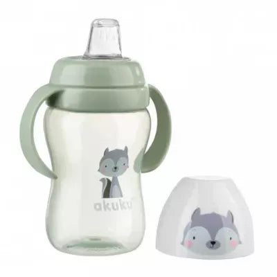 Akuku neišsiliejanti gertuvė, 240 ml su dviem rankenėlėmis, A0220-RACCOON