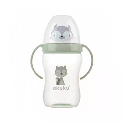 Akuku neišsiliejanti gertuvė, 240 ml su dviem rankenėlėmis, A0220-RACCOON