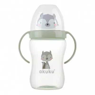Akuku neišsiliejanti gertuvė, 240 ml su dviem rankenėlėmis, A0220-RACCOON