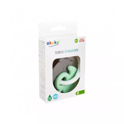 Akuku Silikoninis kramtukas BEAR/DUCK, A0126