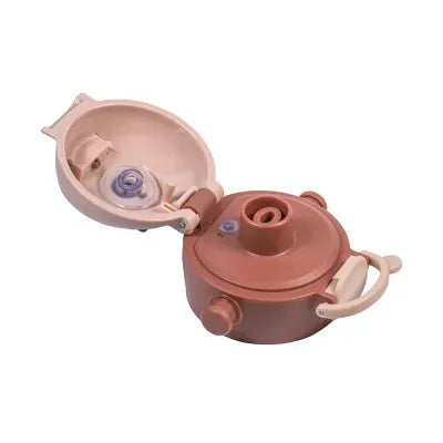 Akuku vaikiška gertuvė su šiaudeliu 480 ml. Beige, A0726
