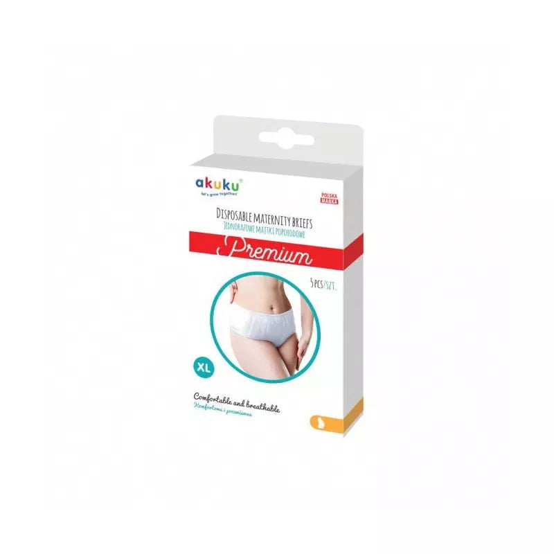 Akuku vienkartinės kelnaitės po gimdymo, Premium, Dydis XL, 5 pcs, A0552