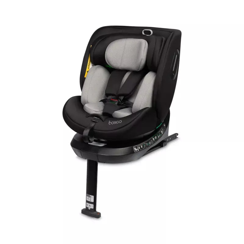 Autokėdutė Caretero Bosco I-size 0-36 kg., 360°, Black