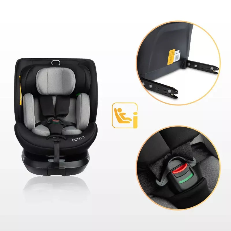 Autokėdutė Caretero Bosco I-size 0-36 kg., 360°, Blue
