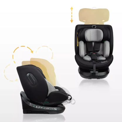 Autokėdutė Caretero Bosco I-size 0-36 kg., 360°, Blue