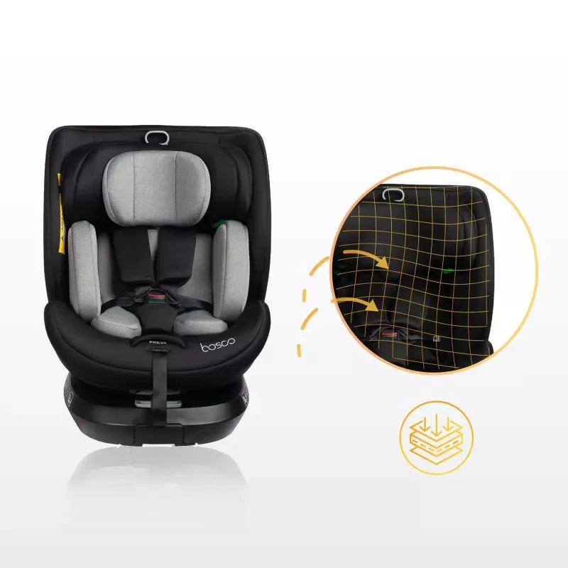 Autokėdutė Caretero Bosco I-size 0-36 kg., 360°, Blue