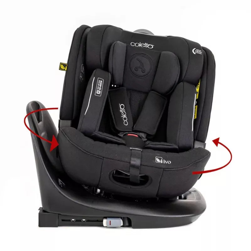 Autokėdutė Coletto Ivo I-size 0-36 kg. 360., Dark grey