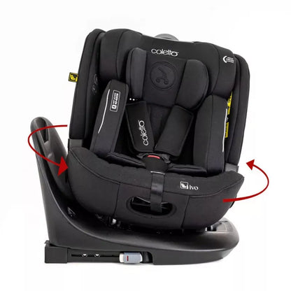 Autokėdutė Coletto Ivo I-size 0-36 kg. 360., Dark grey