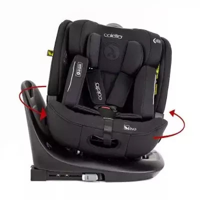 Autokėdutė Coletto Ivo I-size 0-36 kg. 360., Dark grey