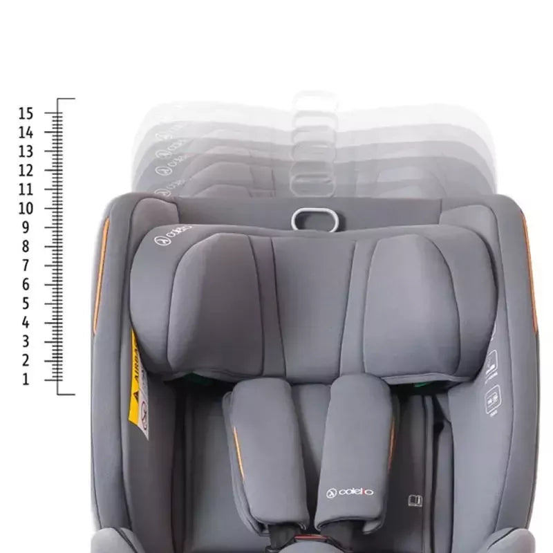 Autokėdutė Coletto Izzy I-size 0-36 kg. 360., Grey