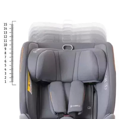 Autokėdutė Coletto Izzy I-size 0-36 kg. 360., Grey