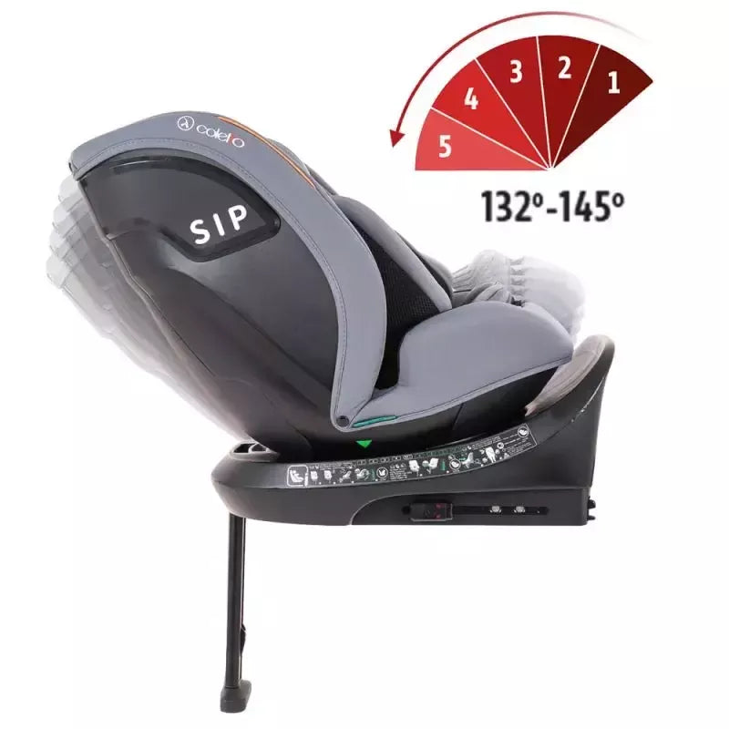 Autokėdutė Coletto Izzy I-size 0-36 kg. 360., Grey