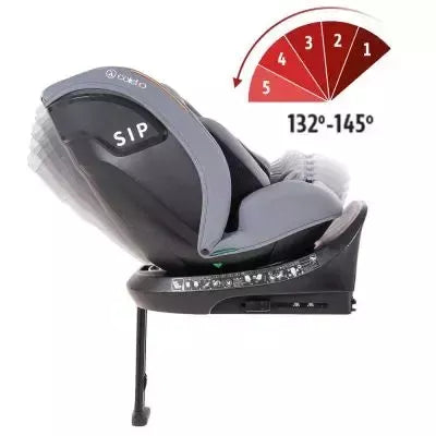 Autokėdutė Coletto Izzy I-size 0-36 kg. 360., Grey