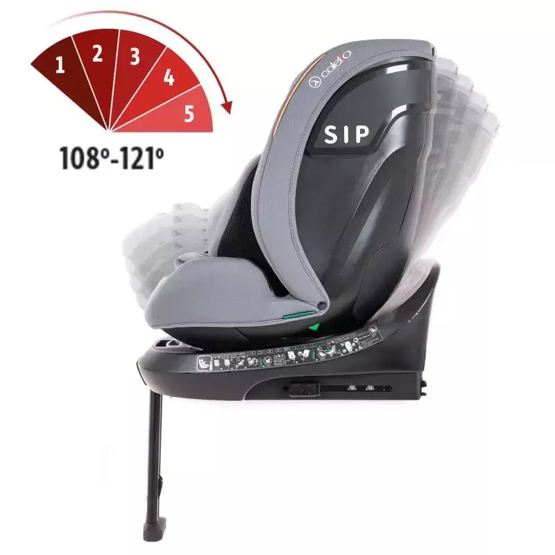 Autokėdutė Coletto Izzy I-size 0-36 kg. 360., Grey