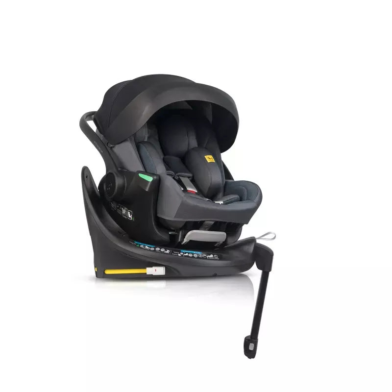 Pasisukanti, gulima autokėdutė su isofix baze Easy go Buz Pro Xtd I-size 0-13, Granito