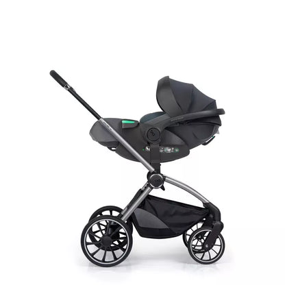Pasisukanti, gulima autokėdutė su isofix baze Easy go Buz Pro Xtd I-size 0-13, Granito