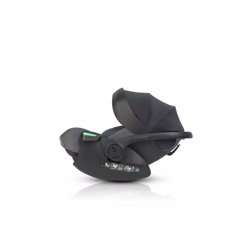 Pasisukanti, gulima autokėdutė su isofix baze Easy go Buz Pro Xtd I-size 0-13, Granito