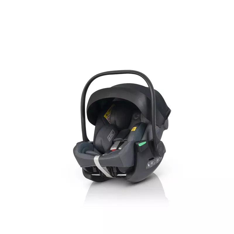 Pasisukanti, gulima autokėdutė su isofix baze Easy go Buz Pro Xtd I-size 0-13, Granito