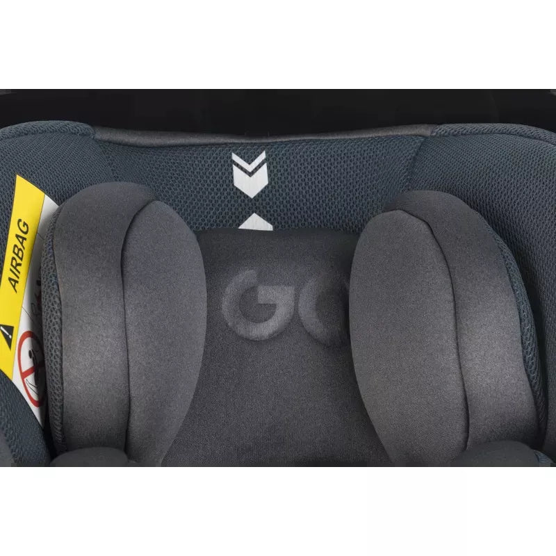 Pasisukanti, gulima autokėdutė su isofix baze Easy go Buz Pro Xtd I-size 0-13, Granito