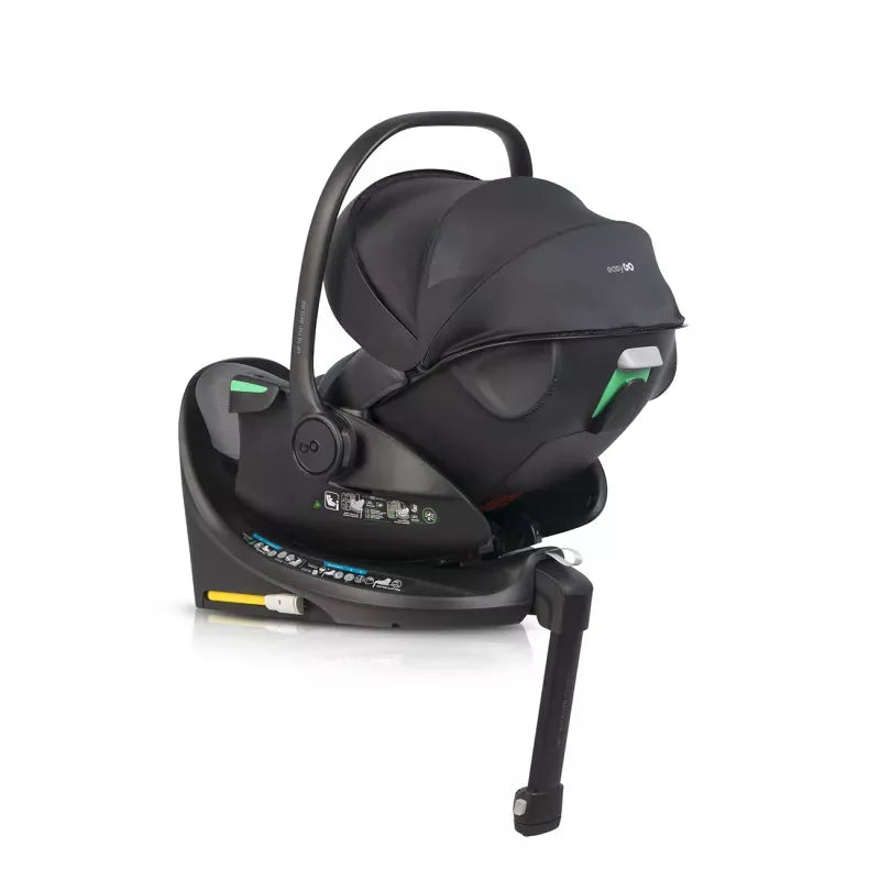 Pasisukanti, gulima autokėdutė su isofix baze Easy go Buz Pro Xtd I-size 0-13, Granito