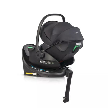 Pasisukanti, gulima autokėdutė su isofix baze Easy go Buz Pro Xtd I-size 0-13, Granito