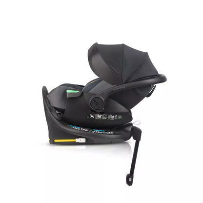 Pasisukanti, gulima autokėdutė su isofix baze Easy go Buz Pro Xtd I-size 0-13, Granito