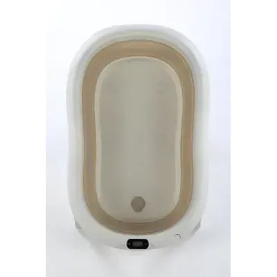 Sulankstoma vonia Bath & Care su termometru ir gultuku, Beige
