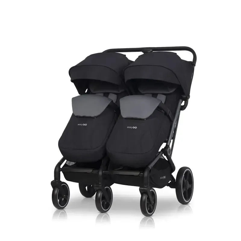 Vežimėlis dvynukams Easy go Echo, Ebony black