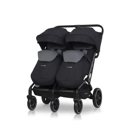 Vežimėlis dvynukams Easy go Echo, Ebony black