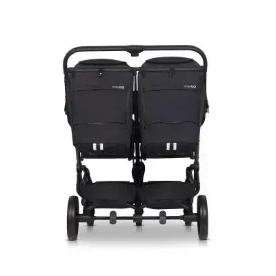 Vežimėlis dvynukams Easy go Echo, Ebony black