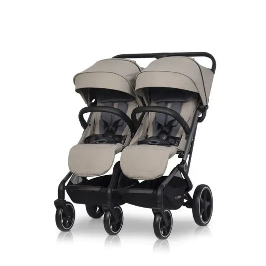 Vežimėlis dvynukams Easy go Echo, Savana beige
