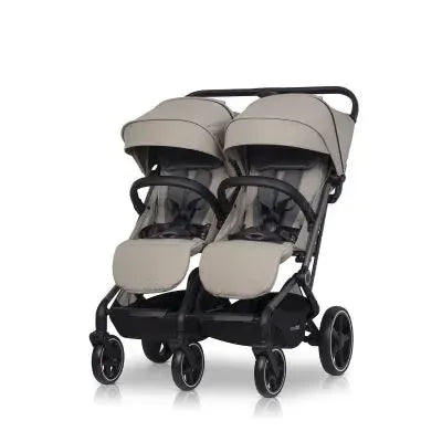 Vežimėlis dvynukams Easy go Echo, Savana beige