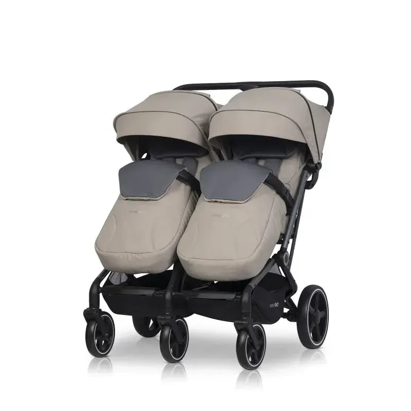 Vežimėlis dvynukams Easy go Echo, Savana beige