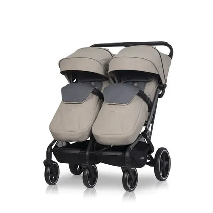 Vežimėlis dvynukams Easy go Echo, Savana beige